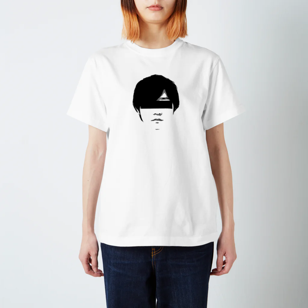ARuFaの公式グッズ屋さんのARuFaマジ顔面（モノクロ） Regular Fit T-Shirt