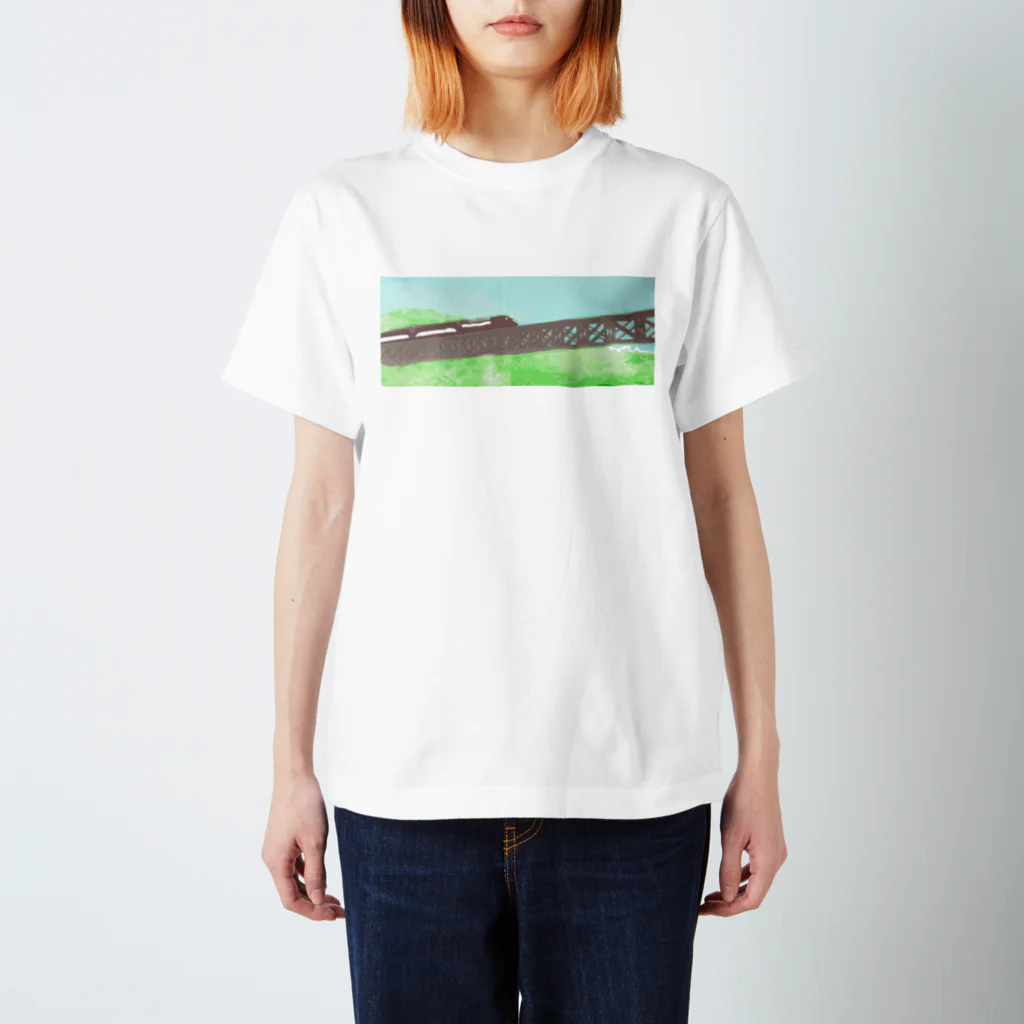 Danke Shoot Coffeeの山岳鉄道 Regular Fit T-Shirt