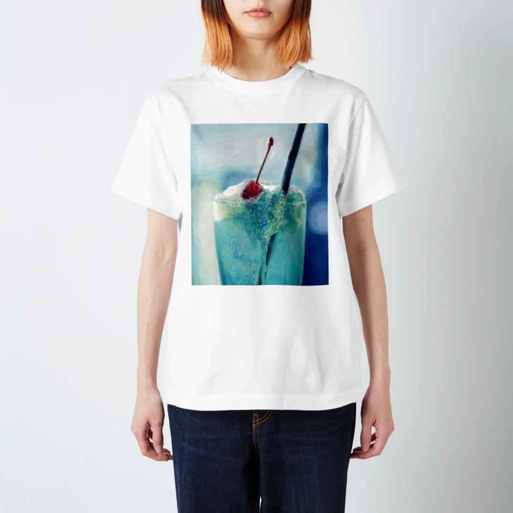 かよコーンショップのクリームソーダ *illust Regular Fit T-Shirt