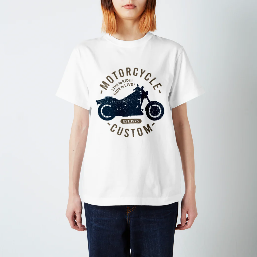 MARUI NEKO Goodsのヴィンテージ バイク Regular Fit T-Shirt
