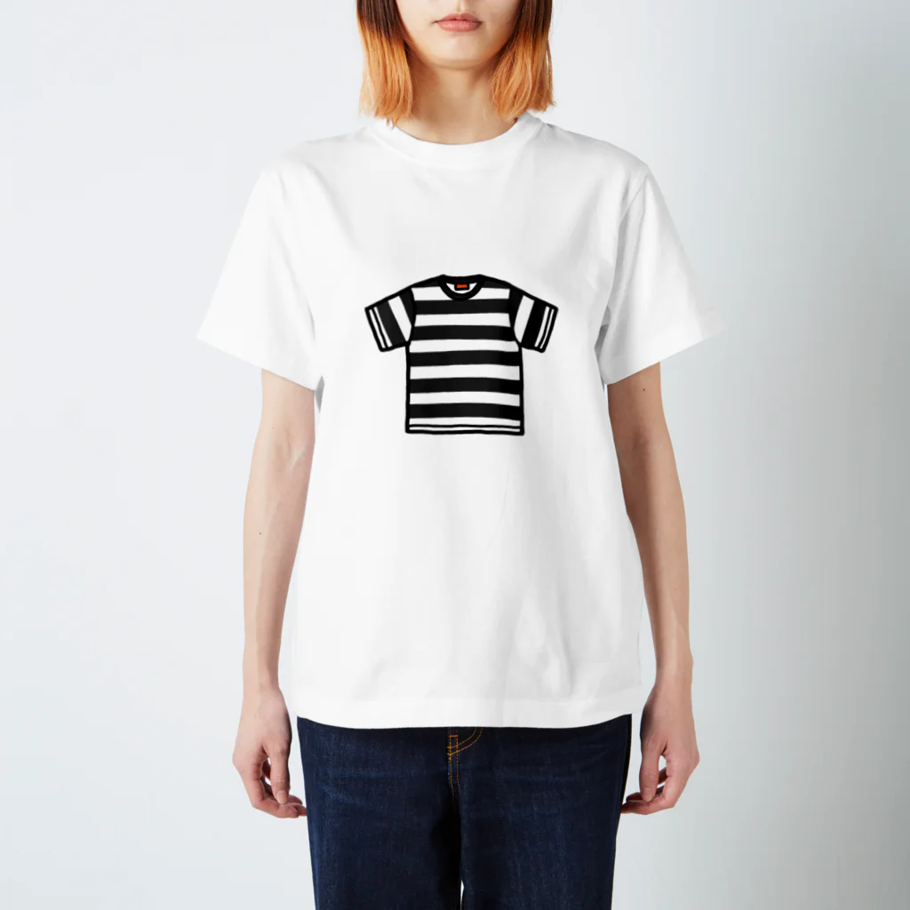 ショルダー肩美のボーダーTシャツ Regular Fit T-Shirt