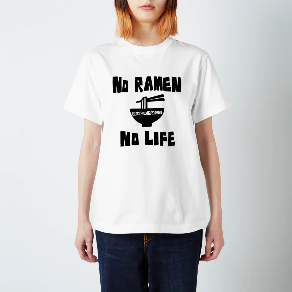 麦畑のNO RAMEN NO LIFE Regular Fit T-Shirt