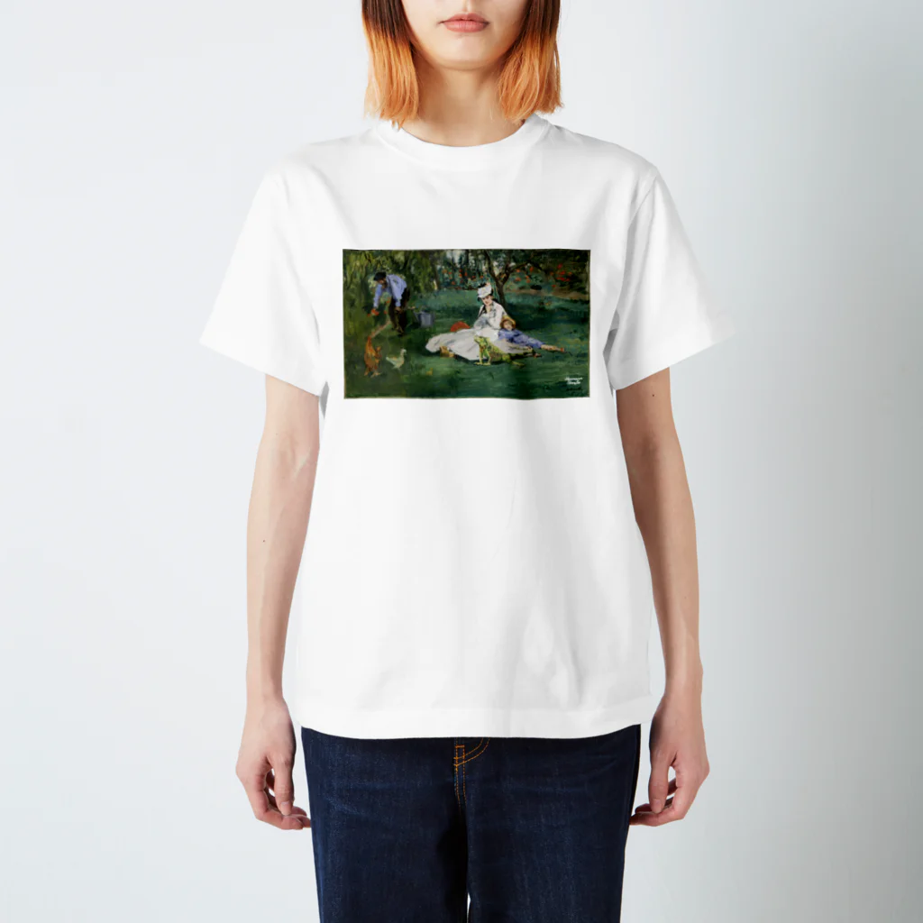 HermannStrasseのモネとグリーンイグアナ Regular Fit T-Shirt