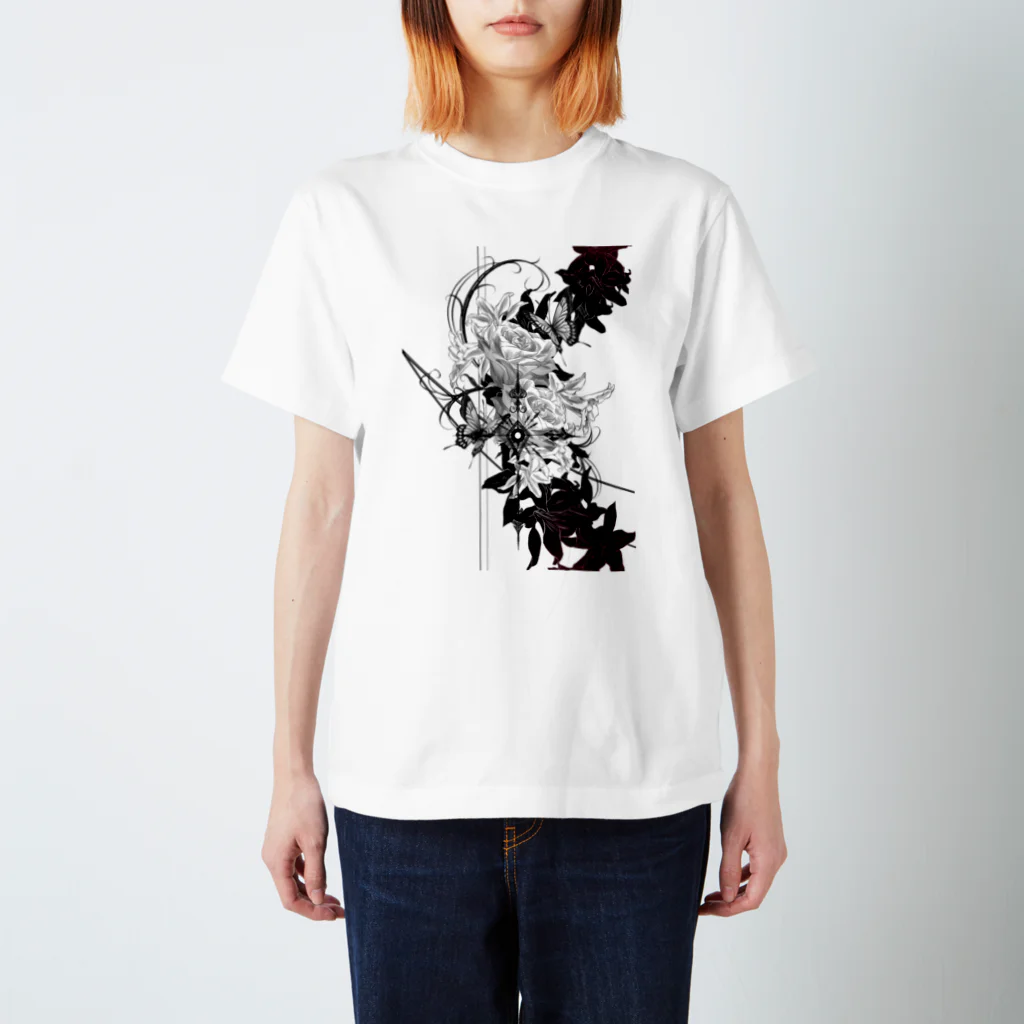 皐月 恵 -Kei Satsuki-の✝︎(White ver.) Regular Fit T-Shirt