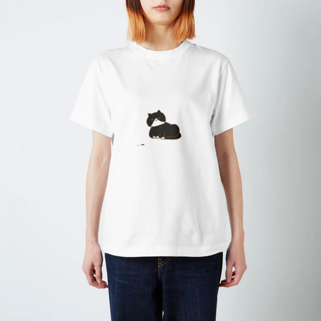 あおのハチワレ猫ちゃん Regular Fit T-Shirt
