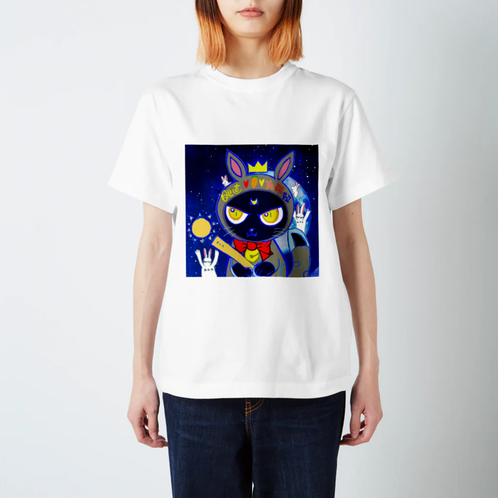 さくらんぼねこの月のうさぎさん Regular Fit T-Shirt