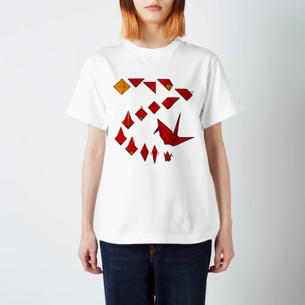 折り鶴 / フォーヴァ ( fomhar )のスタンダードTシャツ通販