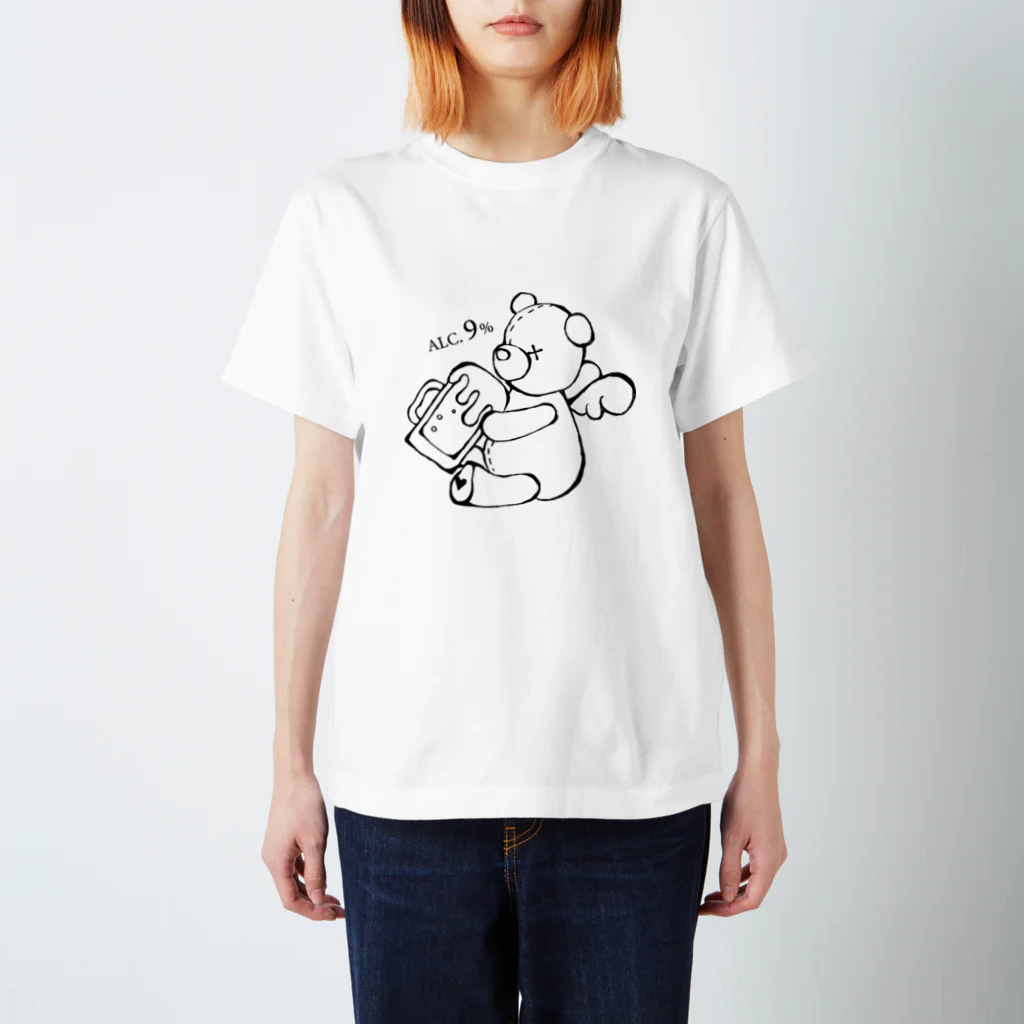 muuuuutosanのアル中クマ × 強酒（フロントプリント） Regular Fit T-Shirt