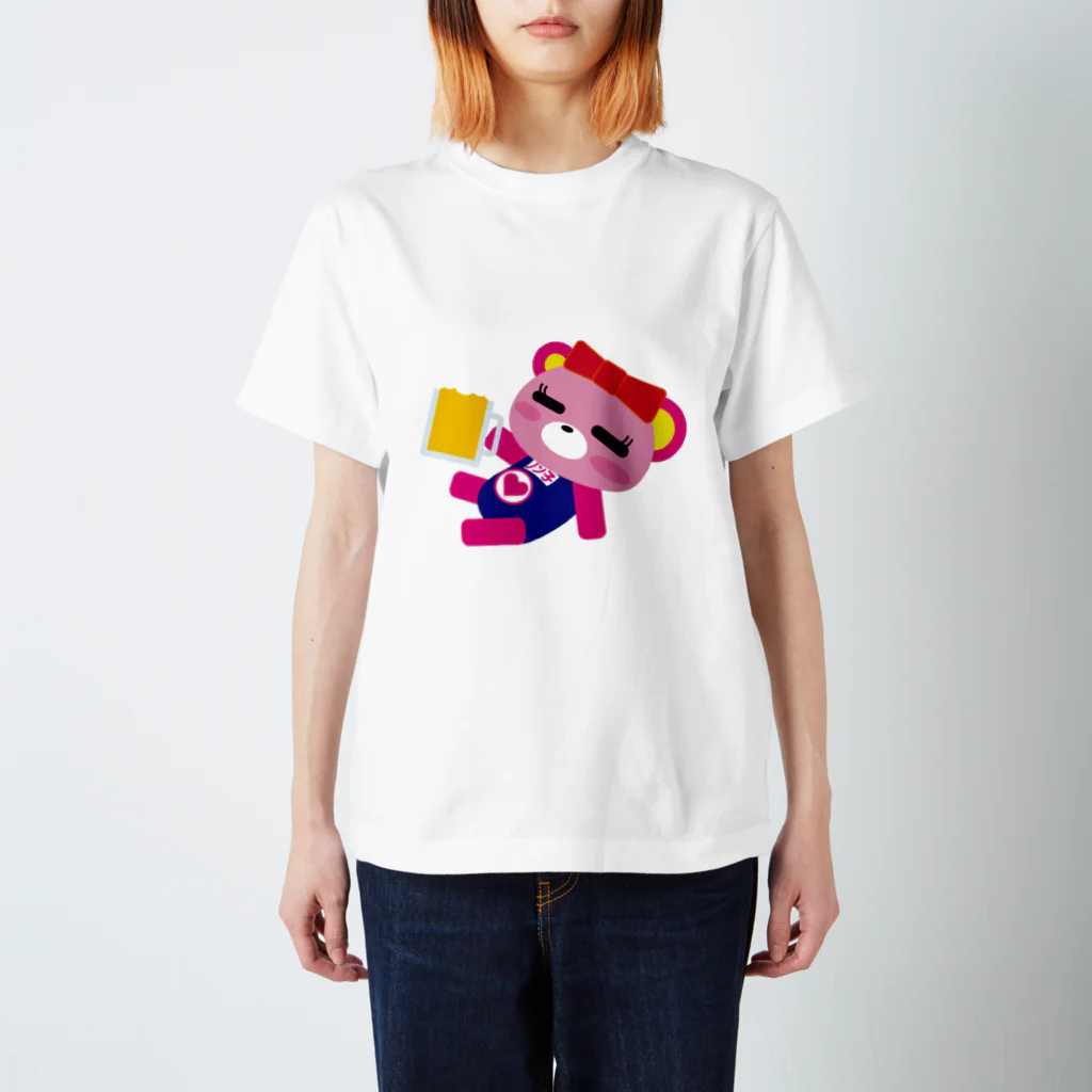 オリジナルキャラクター　Tシャツ　ねむねむ女の子 女子大生、ノン子の夏 / kyamiccoのスタンダードTシャツ通販