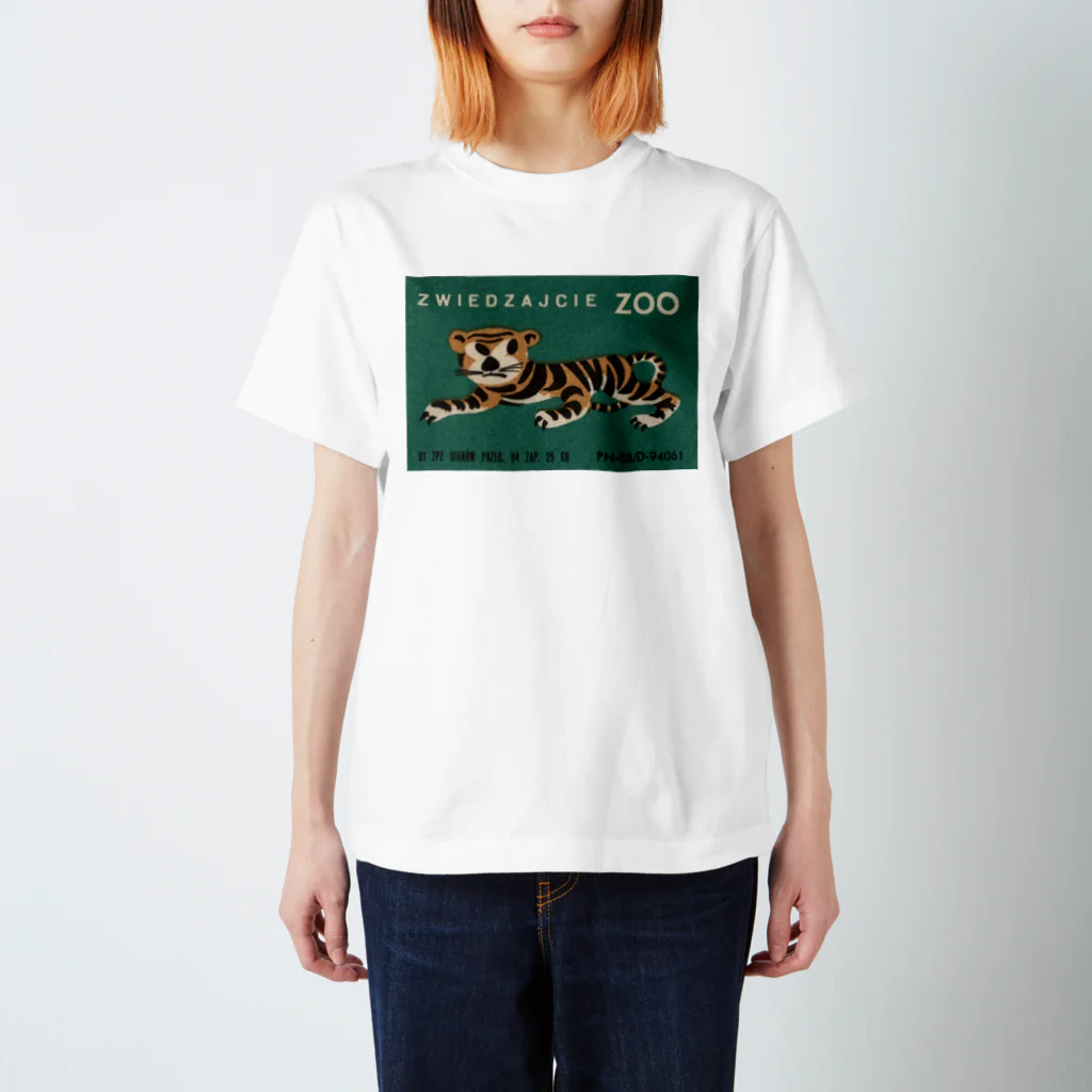YS VINTAGE WORKSのポーランド動物園　虎 Regular Fit T-Shirt