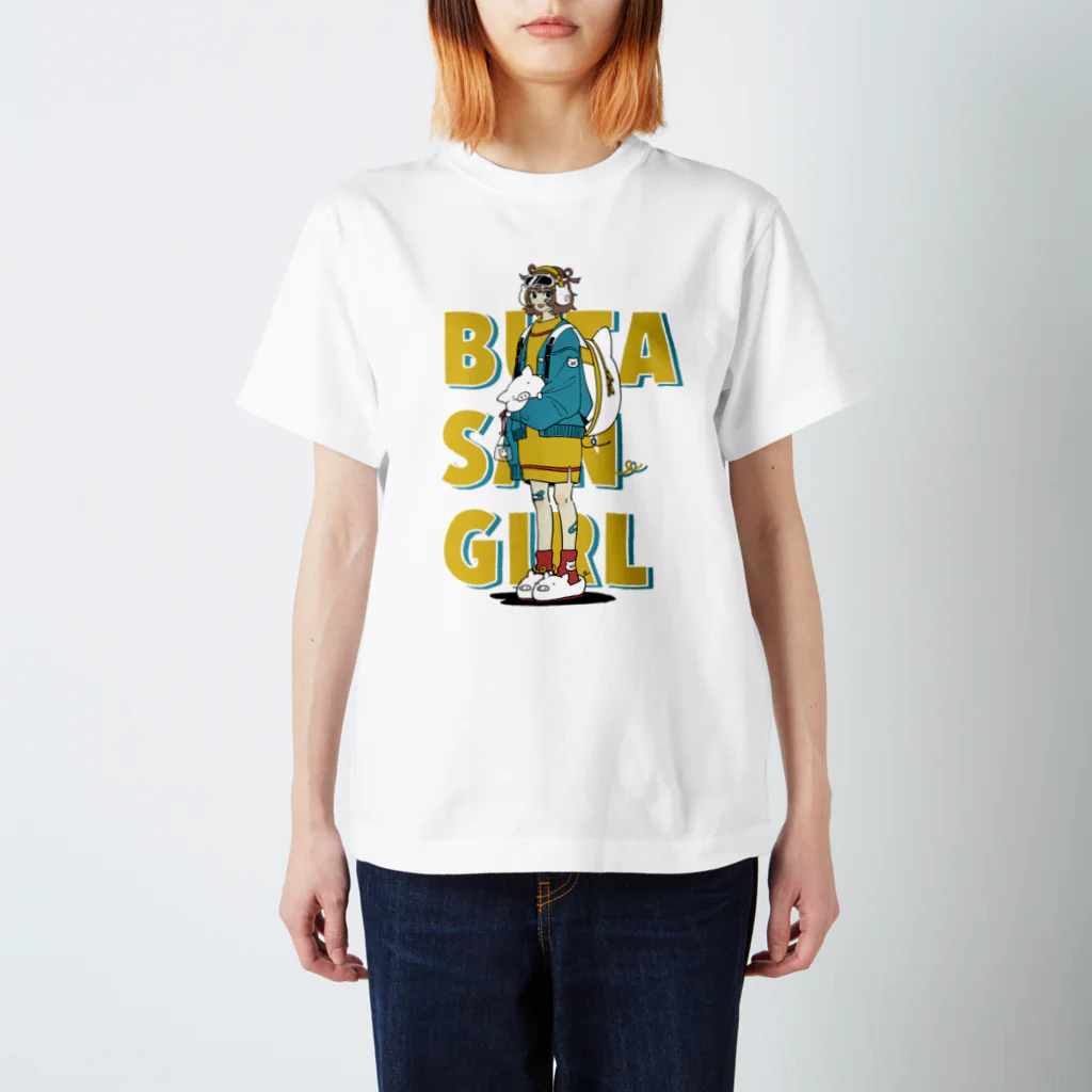 OLLEBOREBLA　スパンコールビーズ　ストレッチTシャツ ブタ　ぶた　豚 OLLEBOREBLA スパンコールビーズ ストレッチTシャツ ブタ ぶた