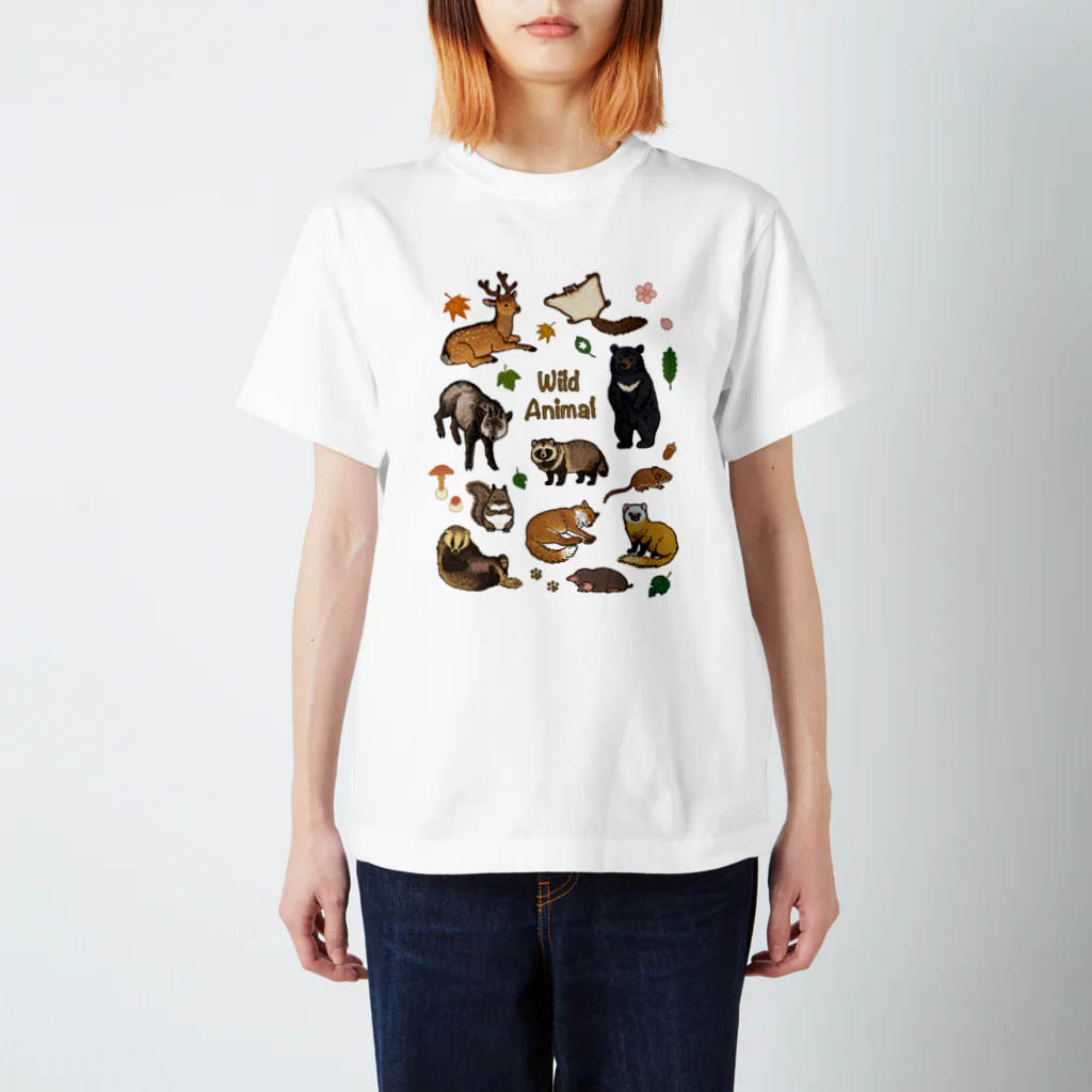 ちなきのこの野生動物たち Regular Fit T-Shirt