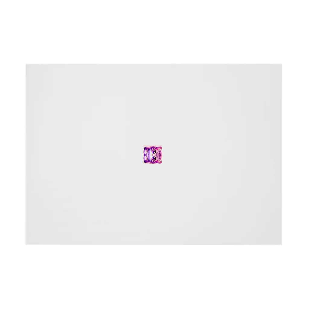 TOM24の些細な事でも興味津々アメショー”モモちゃん” Stickable Poster :horizontal position