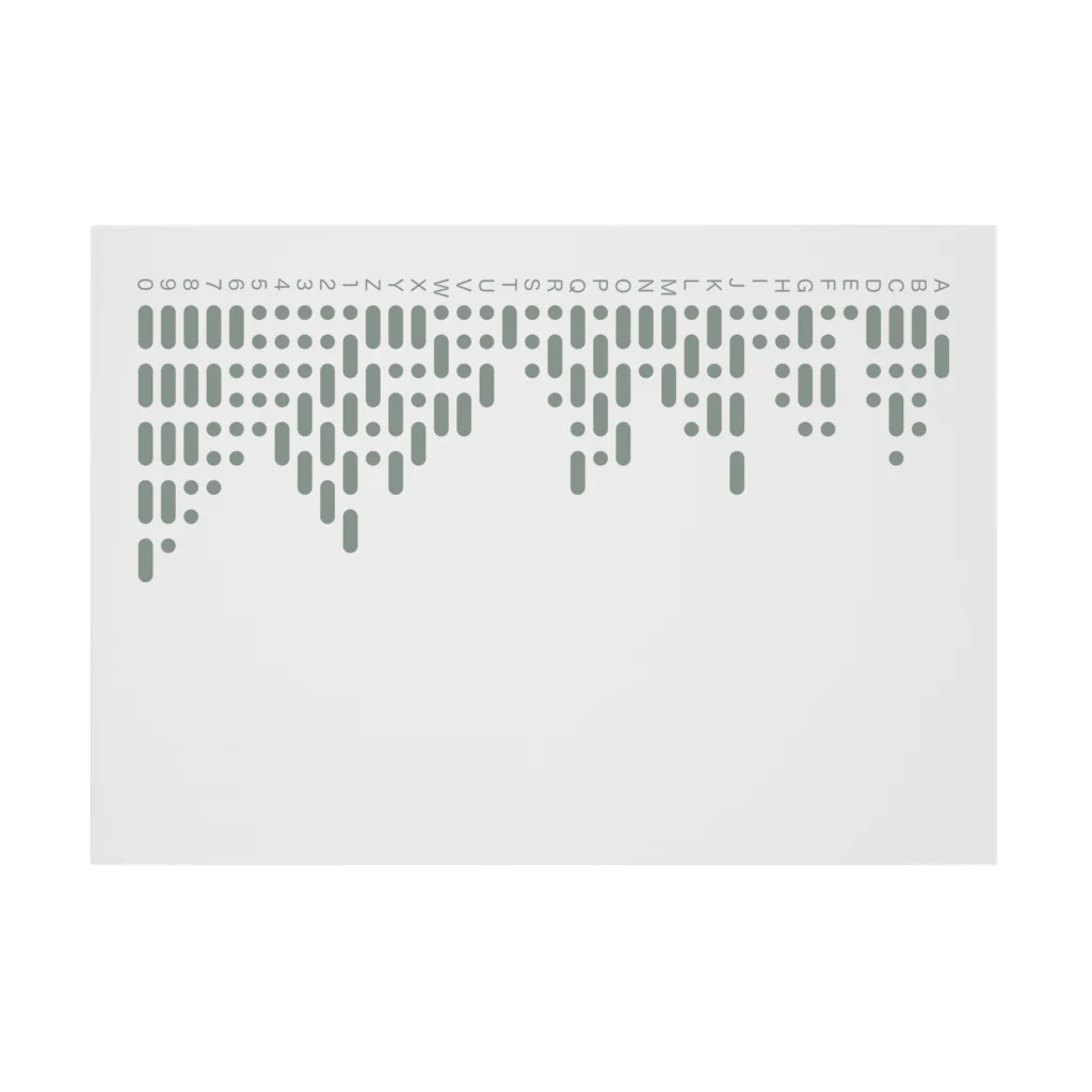 モールス信号のパターン / kimchinの吸着ポスター通販 ∞ SUZURI（スズリ）