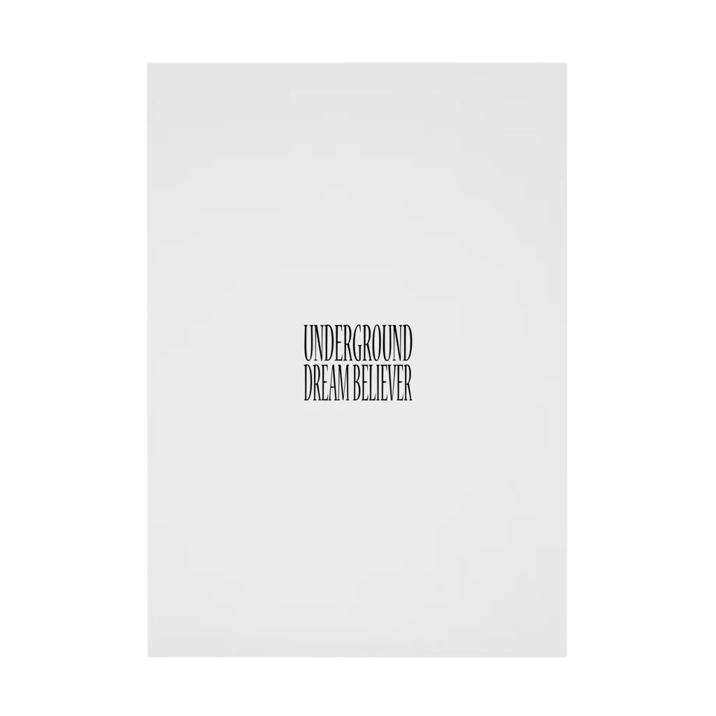 BLACK SHEEP ORIGIN SUZURI SHOPのUNDERGROUD DREAM BELIEVER Stickable Poster