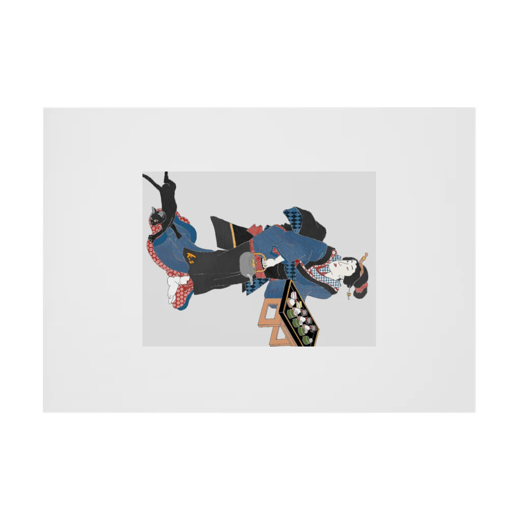 keeeeeep smilingのOK! I can be a waitress, I can be a waitress! #ねこのきもち Stickable Poster :horizontal position