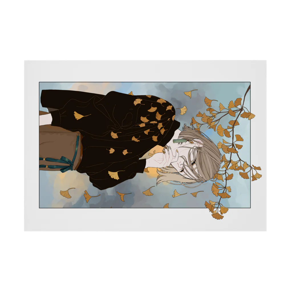 慧    子の銀杏 Stickable Poster :horizontal position