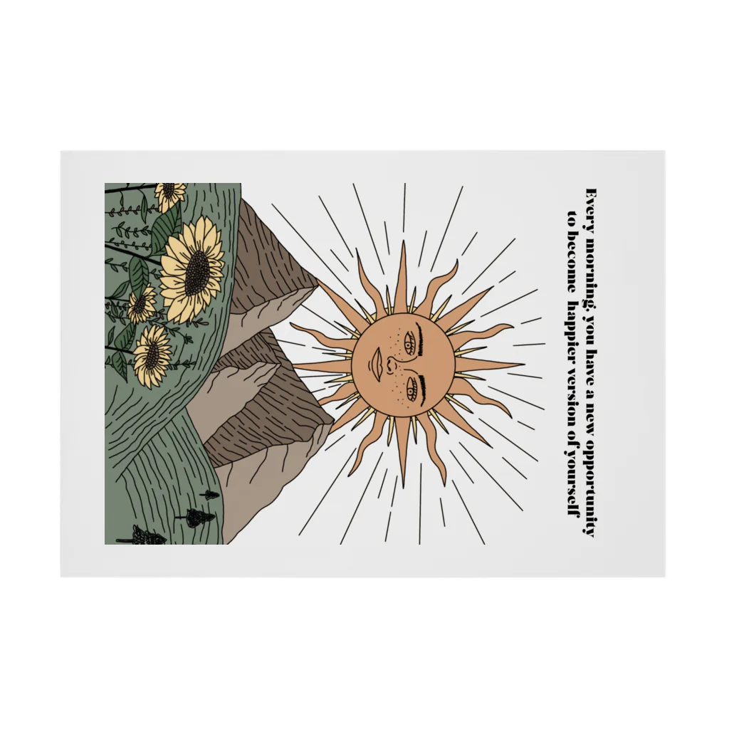 Cheeseart (Chi)のMorning Vibes Stickable Poster :horizontal position