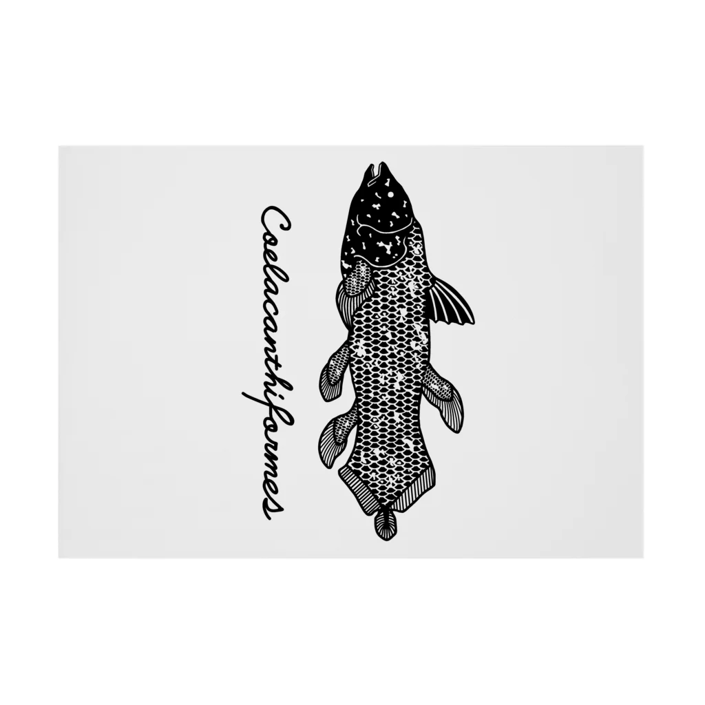 シーラカンス モノクロ / Alba spina ( sin_aos )の吸着ポスター通販