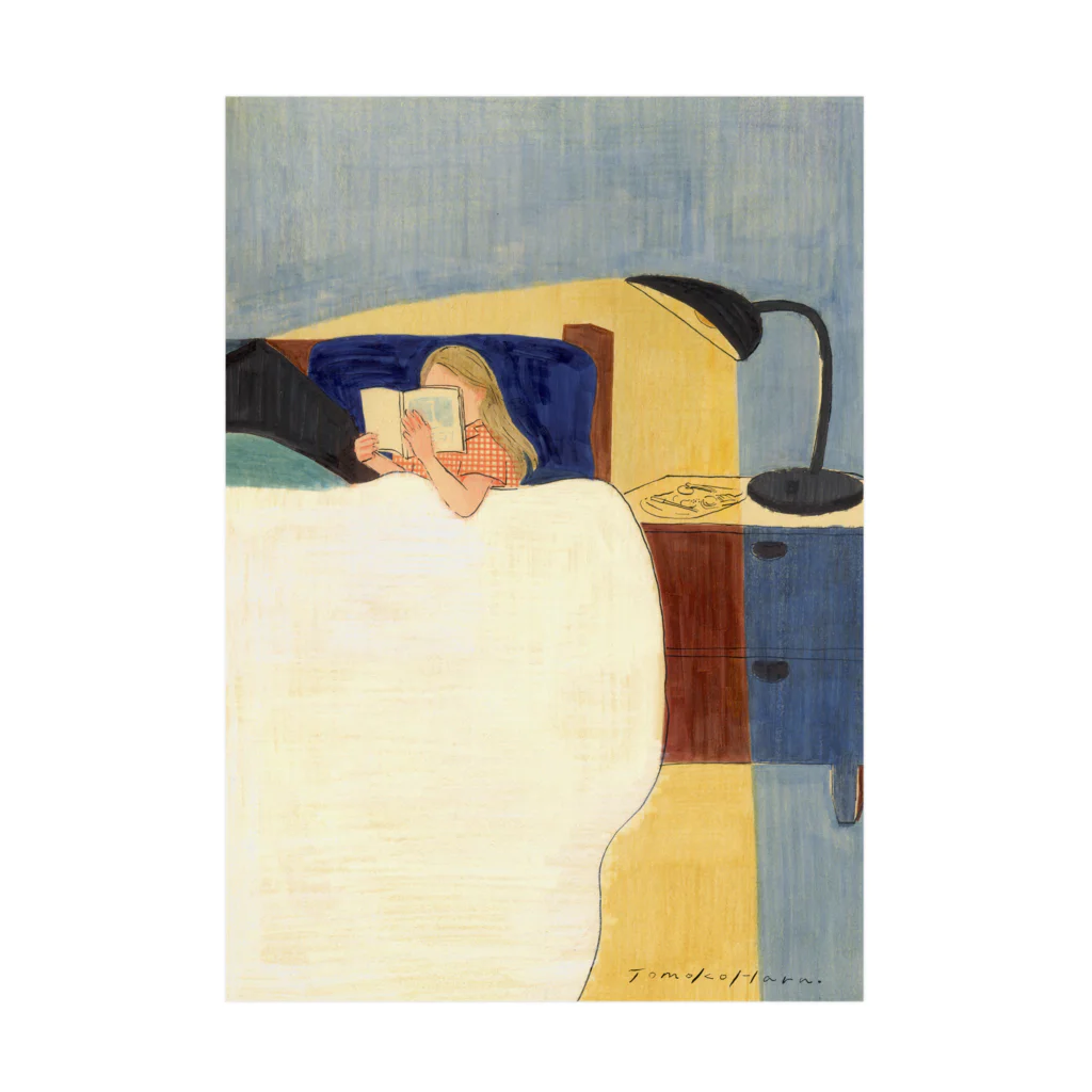 原倫子/ Tomoko Haraの夜の読書 Stickable Poster