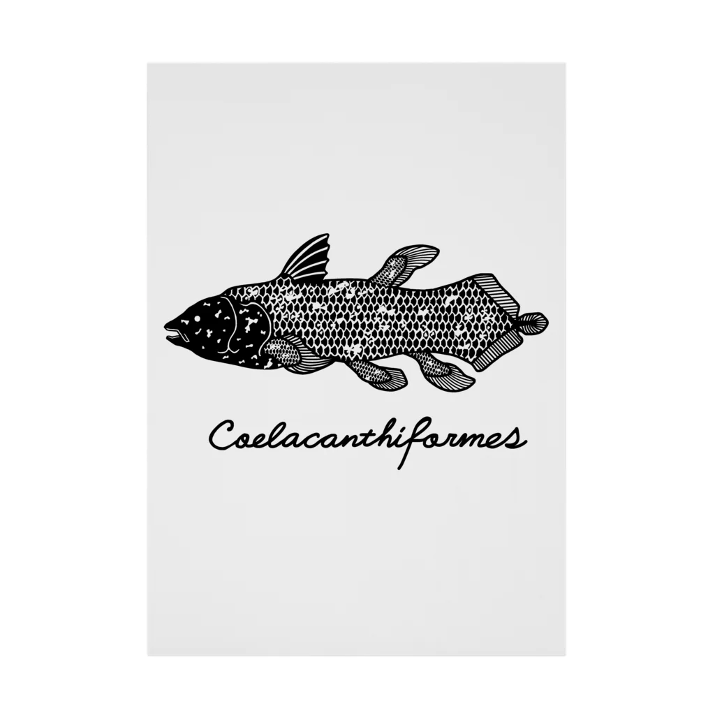 シーラカンス モノクロ / Alba spina ( sin_aos )の吸着ポスター通販