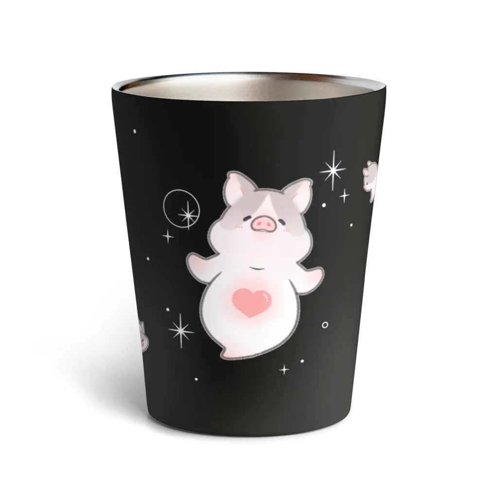 しらたまちゃんSHOPu〜🐽のブタオネ Thermo Tumbler
