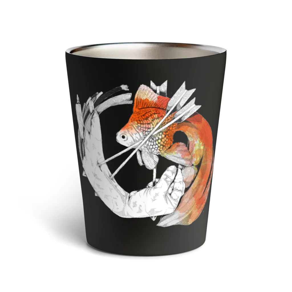 Ryokucha-Hiの二つ巴紋 Thermo Tumbler