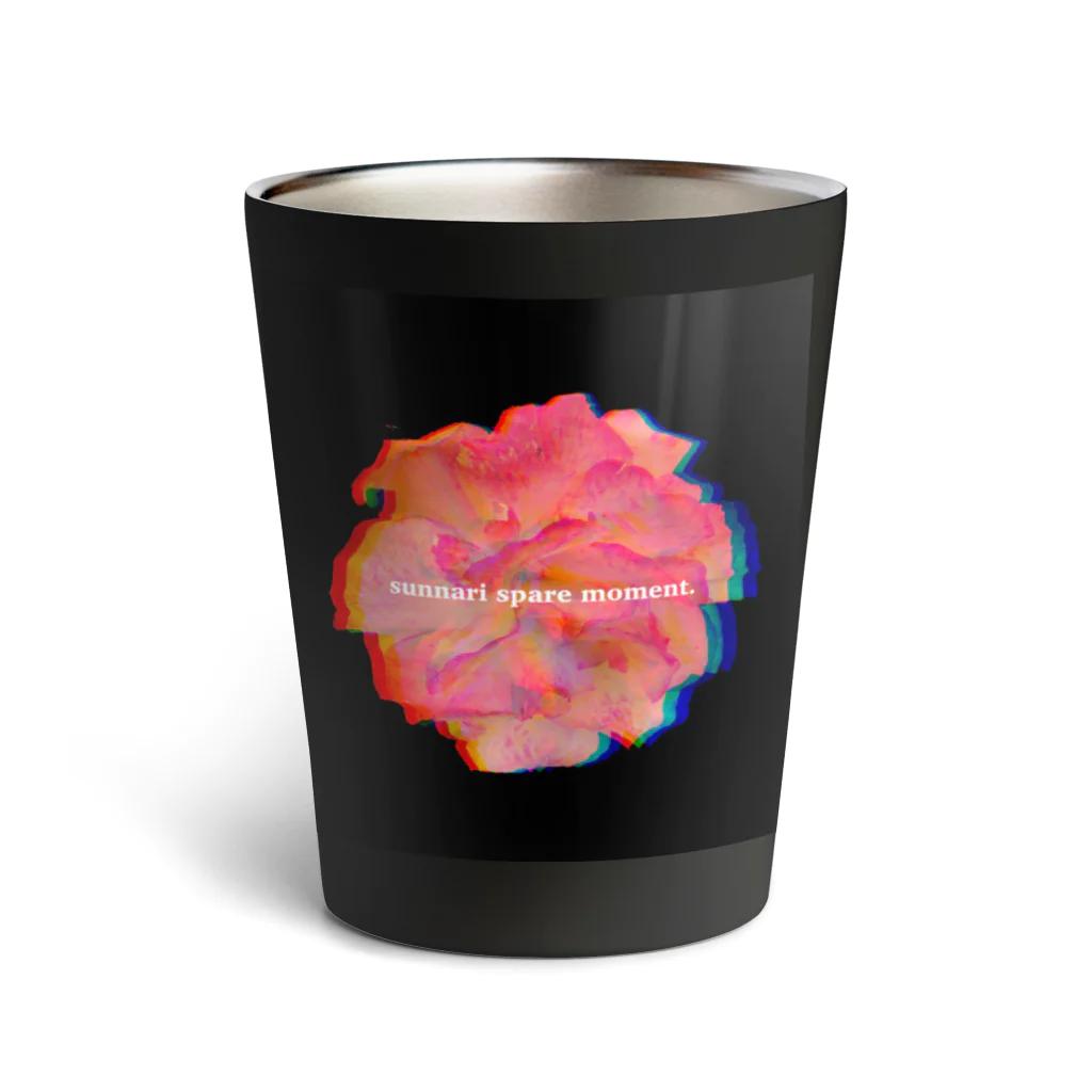 sunnari spare moment.の壊れた赤い花 Thermo Tumbler