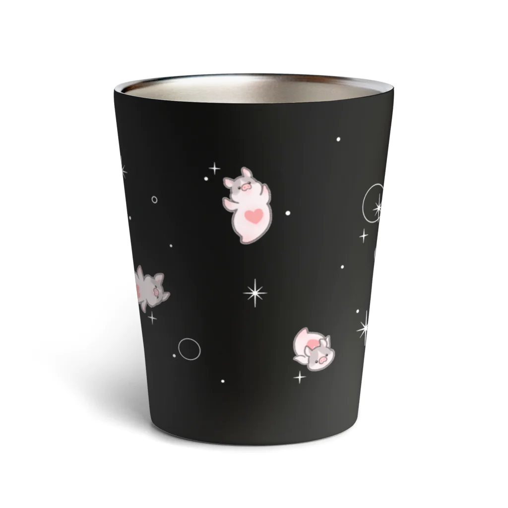 しらたまちゃんSHOPu〜🐽のブタオネ Thermo Tumbler