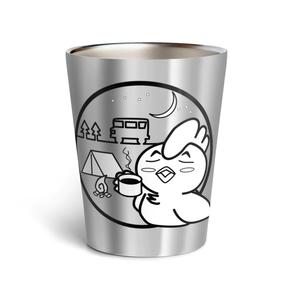 大道芸人 ぼびー(にわぼび と ぼびだるま)のちるきゃんぷ Thermo Tumbler