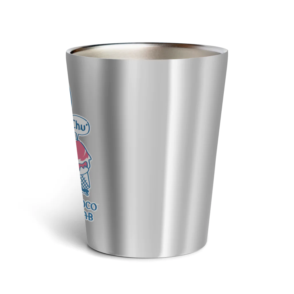 イラスト MONYAAT のモコモコラビット1号*Lick Lick Lick Thermo Tumbler