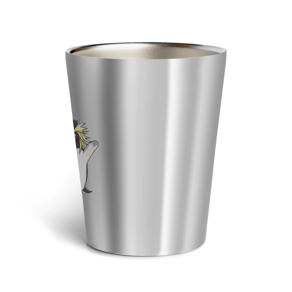 ヤママユ(ヤママユ・ペンギイナ)のふたごのイワトビペンギン(キタ) Thermo Tumbler