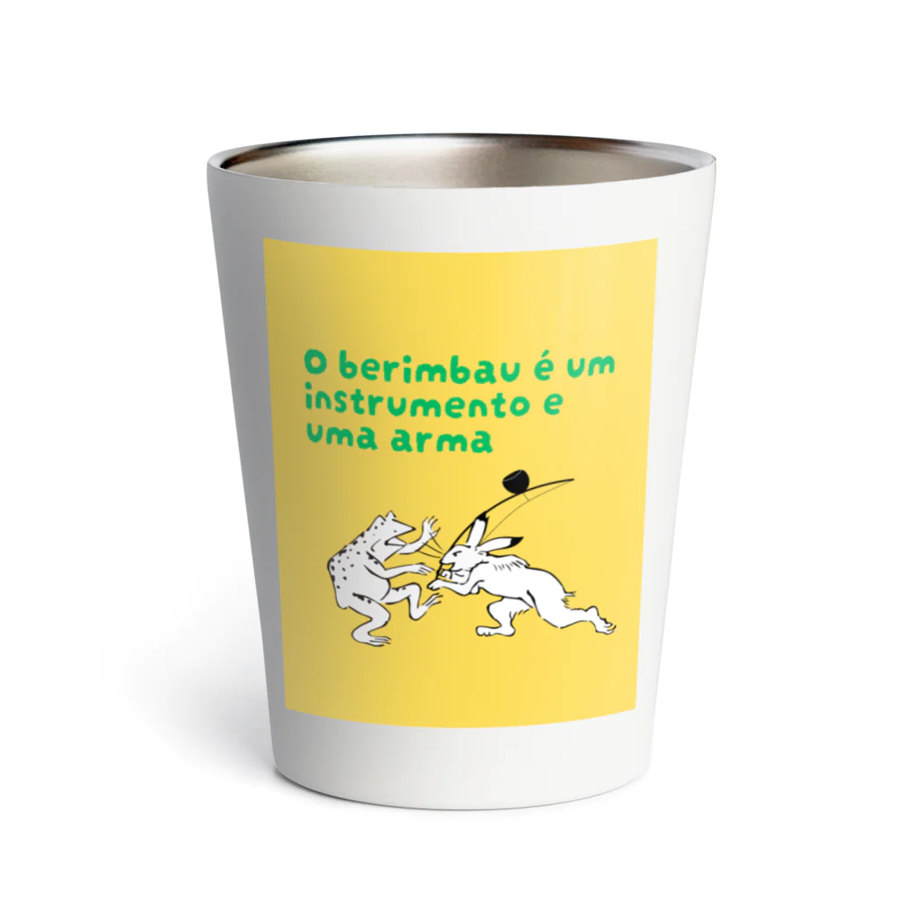 鳥獣戯画&Capoeira のビリンバウは楽器でもあり武器でもある Thermo Tumbler
