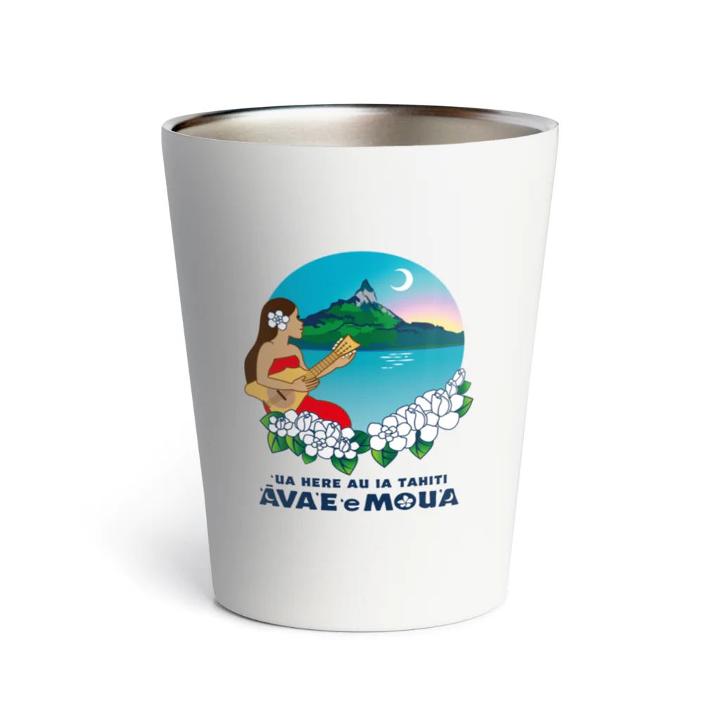 ‘ĀVA’E ‘e MOU’A 　　　　(アヴァエモウア)の`ĀVA’E `e MOU’A(アヴァエモウア) ：ロゴ Thermo Tumbler