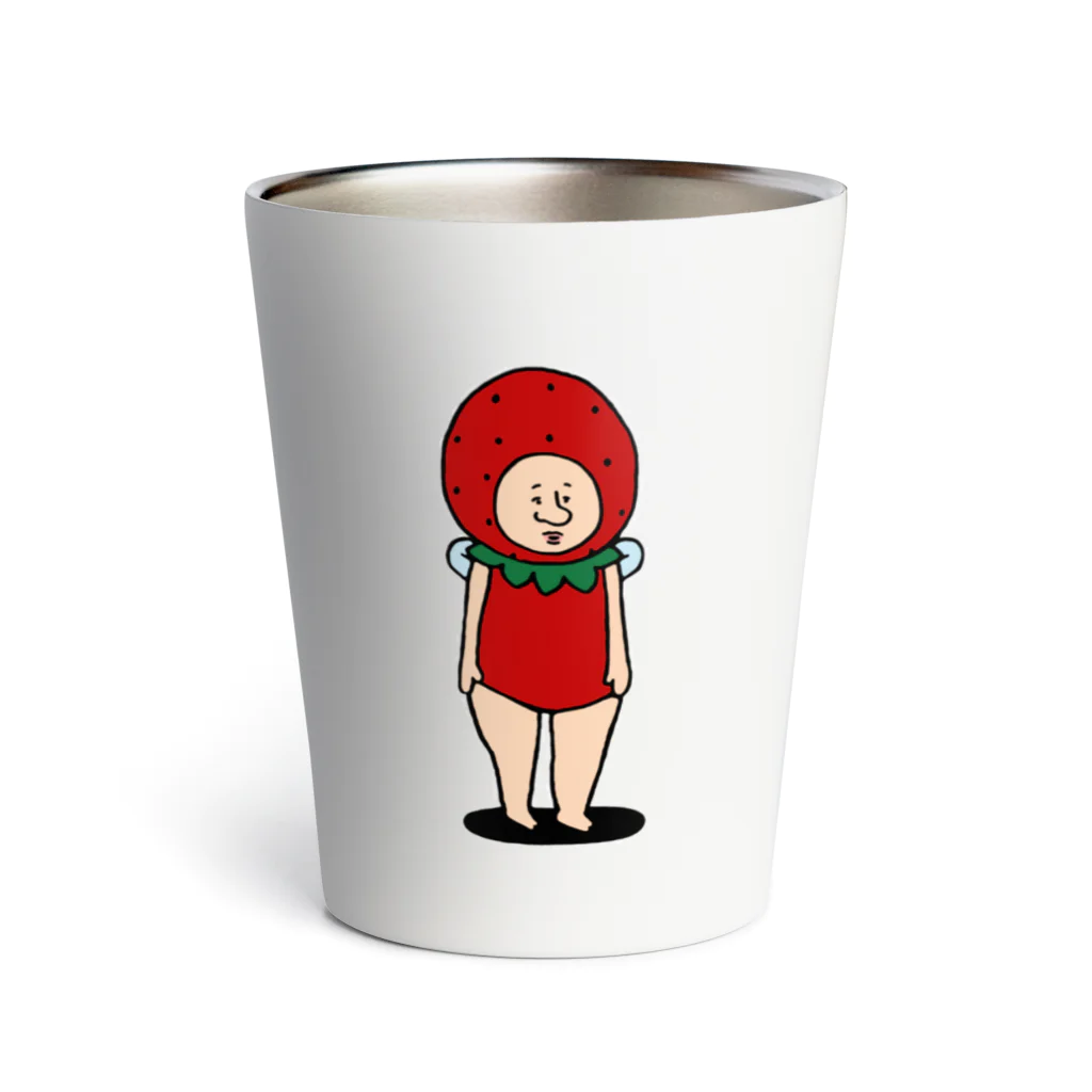 【Yuwiiの店】ゆぅぅぃーのいちごの妖精さん　ひとり Thermo Tumbler