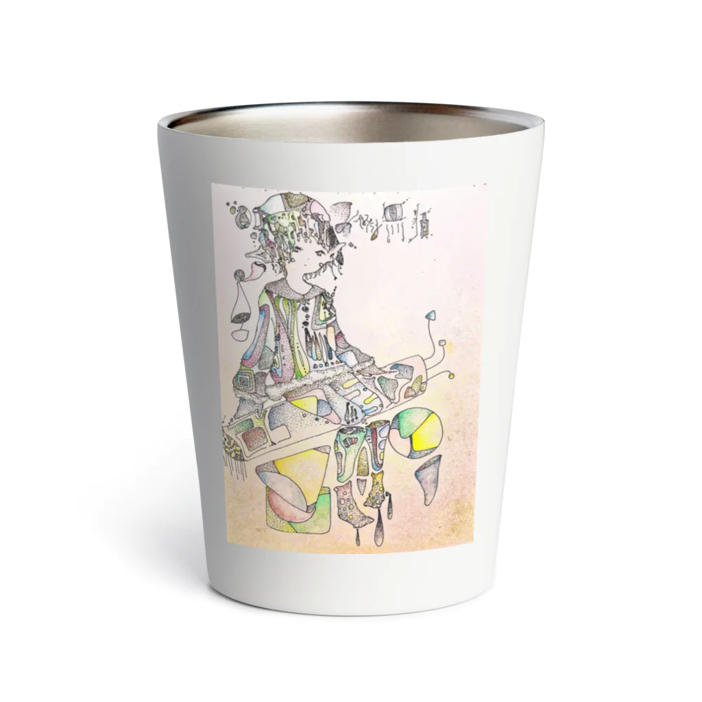 雲辺寺ロープウェイのピエロっさん Thermo Tumbler