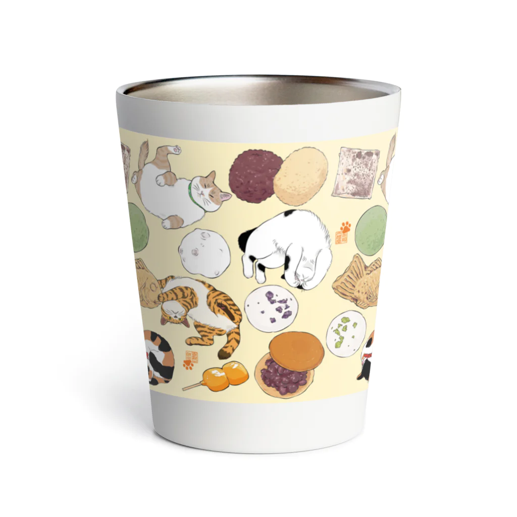 元祖ふとねこ堂の和菓子見本 Thermo Tumbler