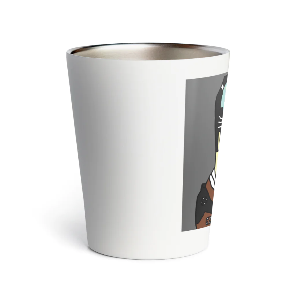 じゃぱにぃずぴぃぽぅの谷村虎蔵の鷲塚八平次 Thermo Tumbler