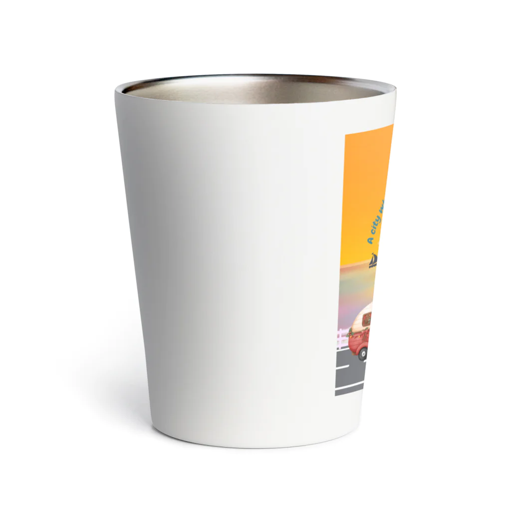 CyberArmadilloの湘南藤沢（2430）夕焼けコレクション Thermo Tumbler