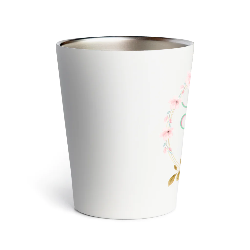 Japan  KAWAIIのフローラルリース Thermo Tumbler