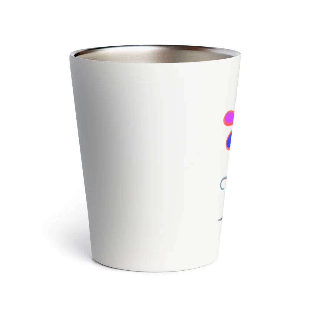 群青のクレヨンの3Flower Thermo Tumbler