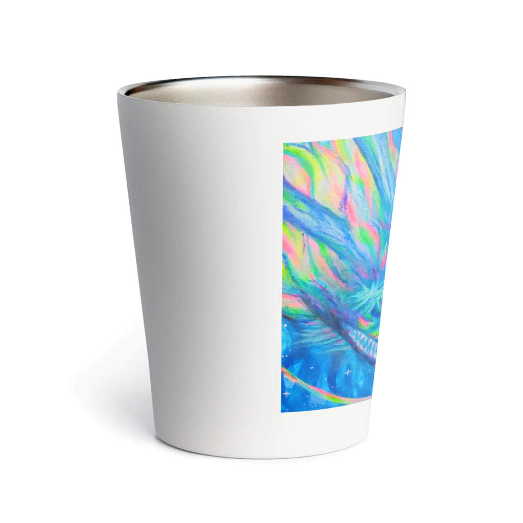 龍アート🐉の虹龍宇宙の旅 Thermo Tumbler