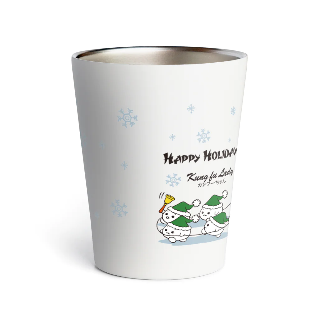 Sunny Place 今瀬のりおのカンフーちゃんのアジアンクリスマス Thermo Tumbler
