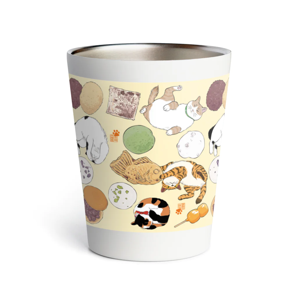 元祖ふとねこ堂の和菓子見本 Thermo Tumbler
