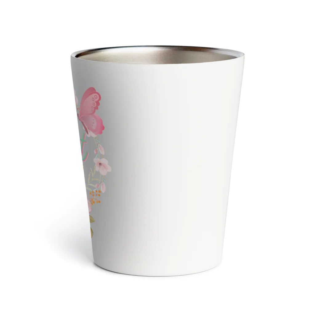 Japan  KAWAIIのフローラルリース Thermo Tumbler