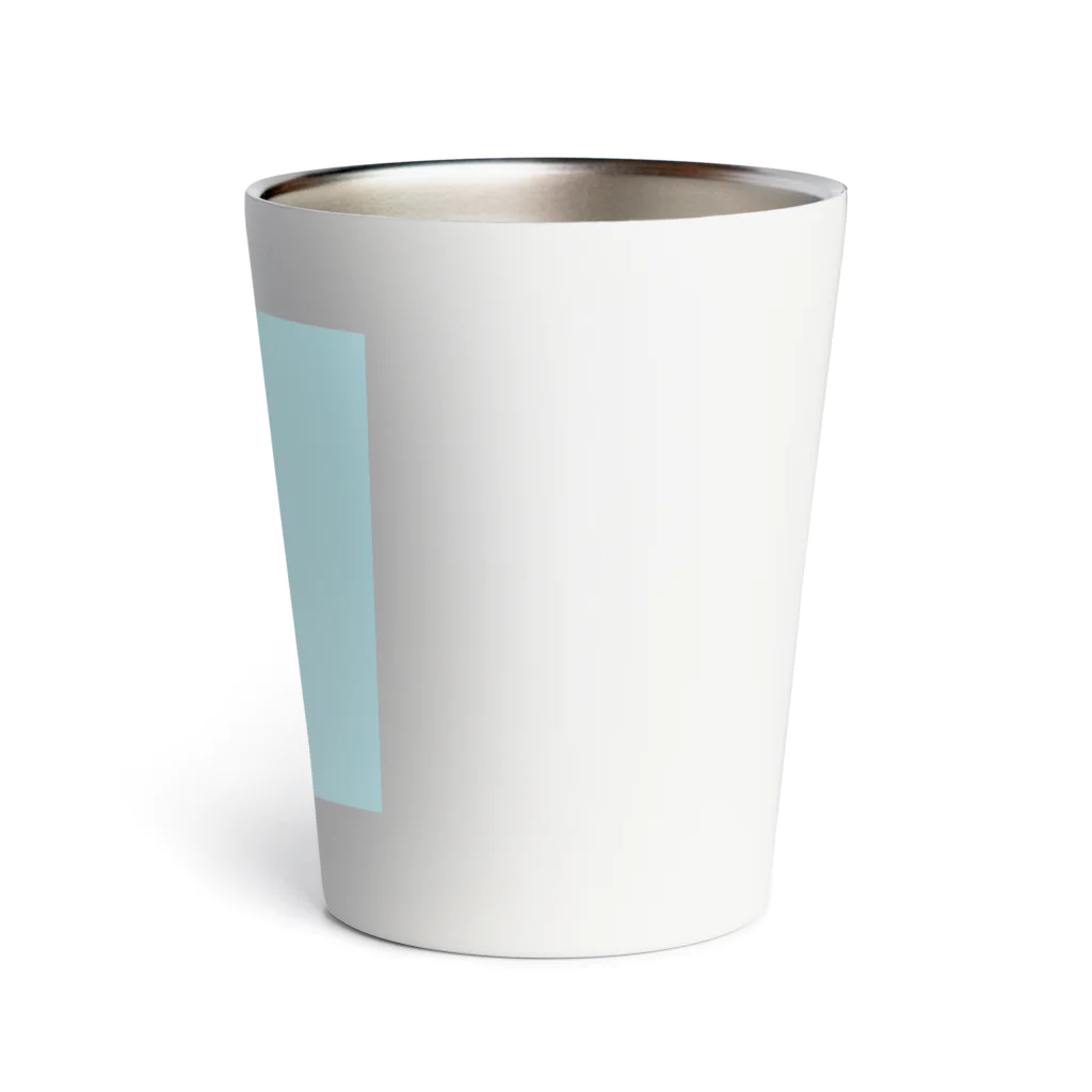日常のふてくされたネコくん(水色) Thermo Tumbler