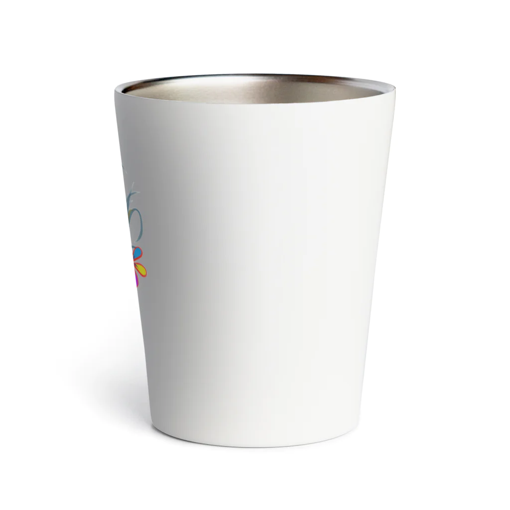 群青のクレヨンの3Flower Thermo Tumbler