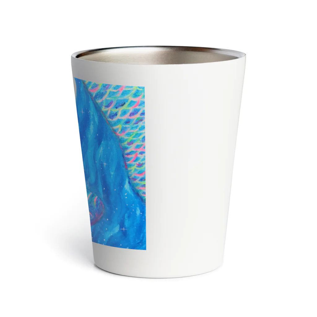 龍アート🐉の虹龍宇宙の旅 Thermo Tumbler