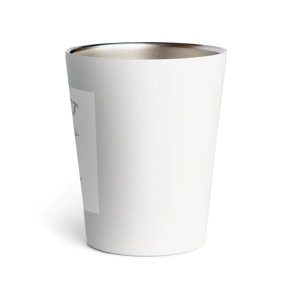 CUTE BUT EXISTENTIALLY EXHAUSTEDのCUTE BUT EXISTENTIALLY EXHAUSTED – ゆるぱん宇宙Tシャツ Thermo Tumbler