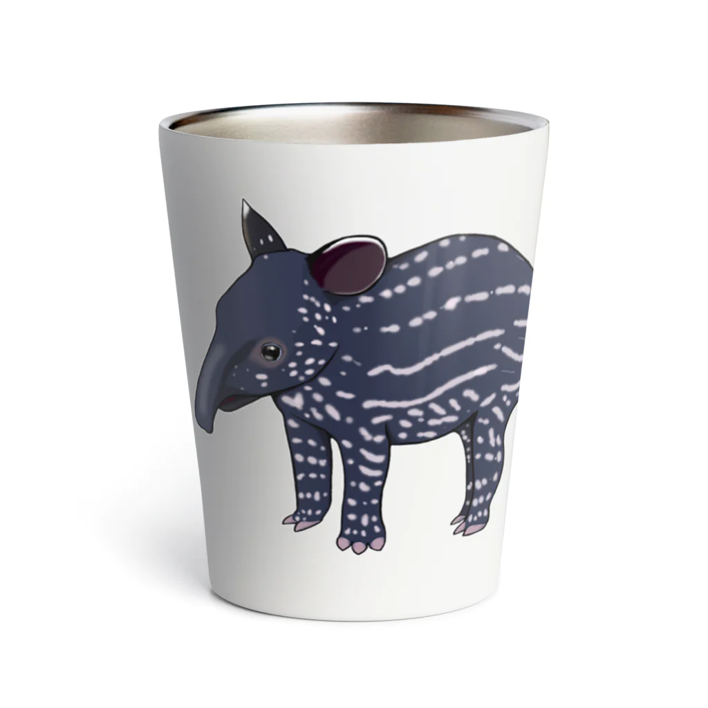 LalaHangeulのマレーバクの子供 ハングルデザイン Thermo Tumbler